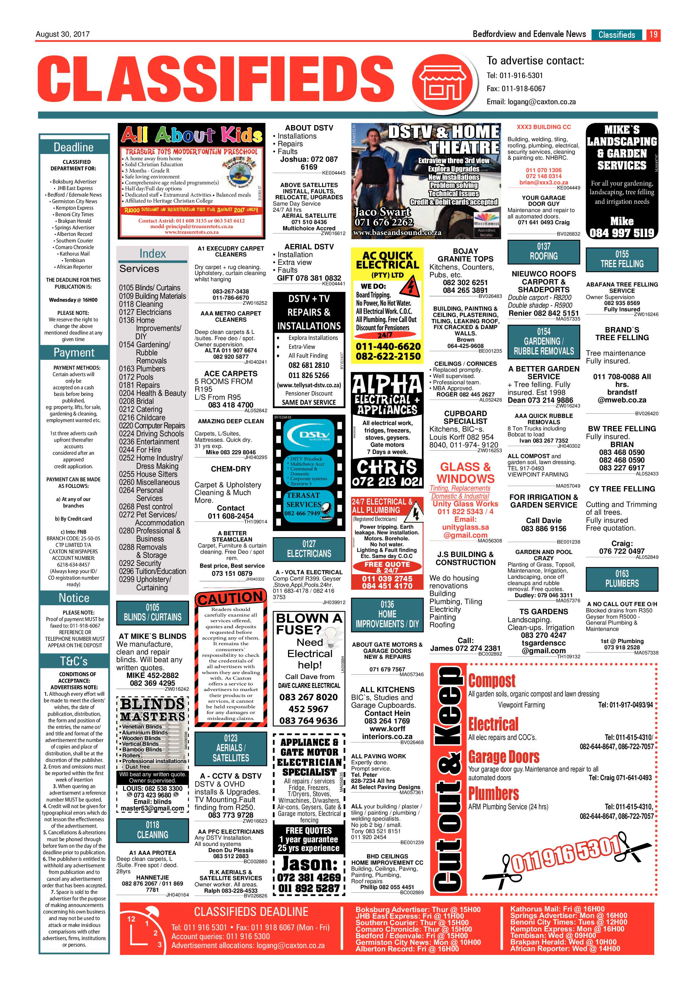 Bedfordview and Edenvale News 30 August 2017 page 19