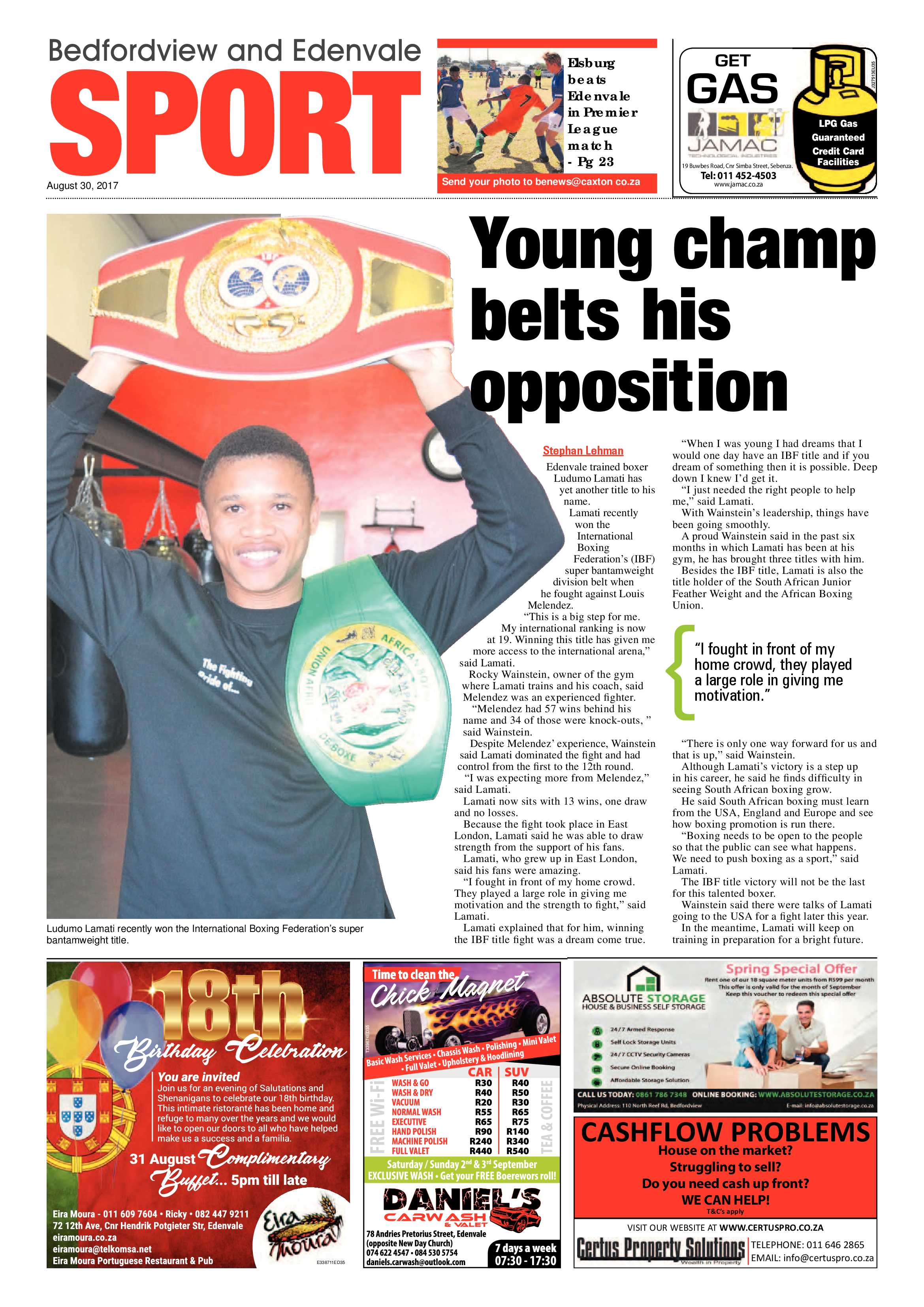 Bedfordview and Edenvale News 30 August 2017 page 24