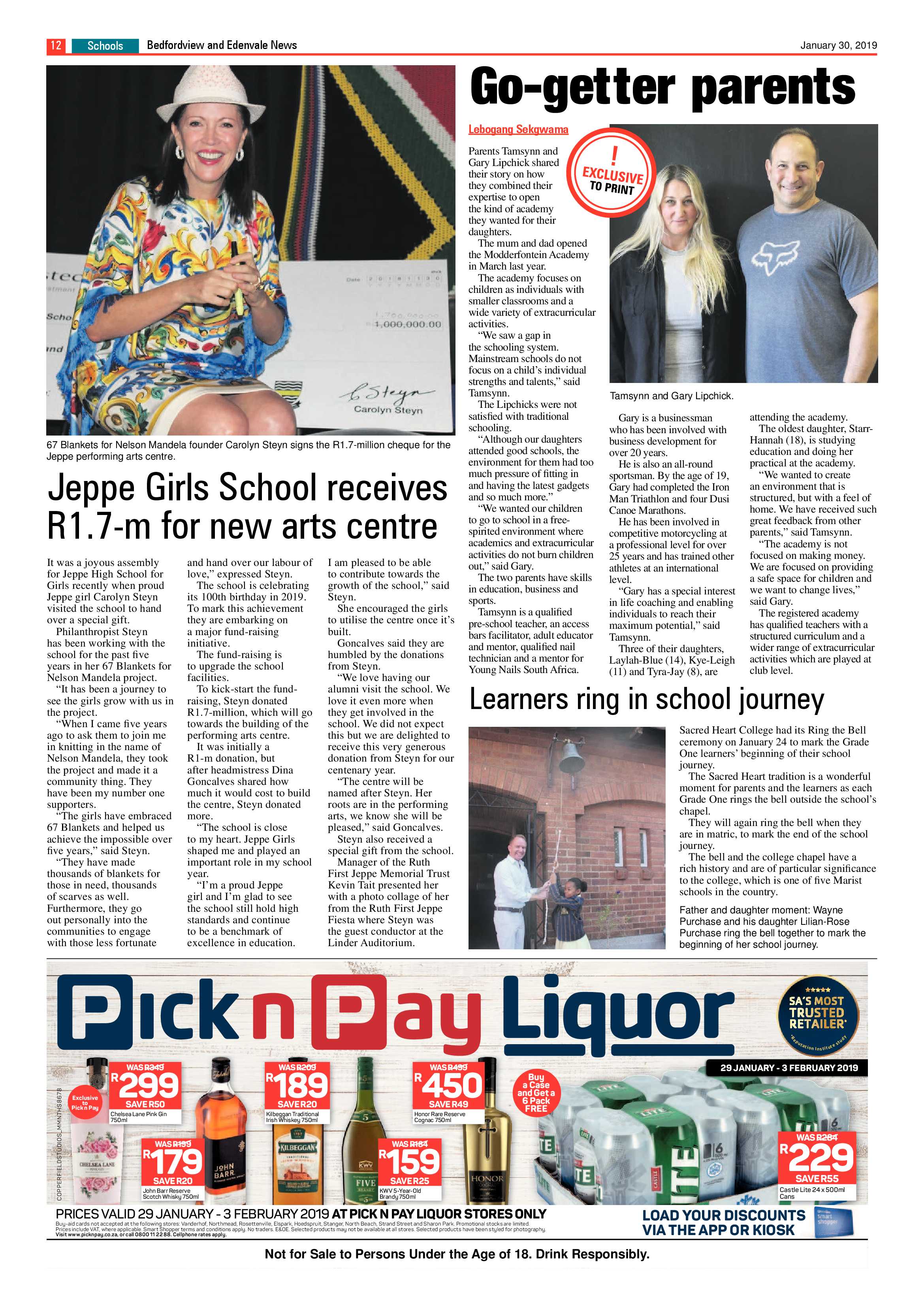 Bedfordview and Edenvale News 30 January 2019 page 12
