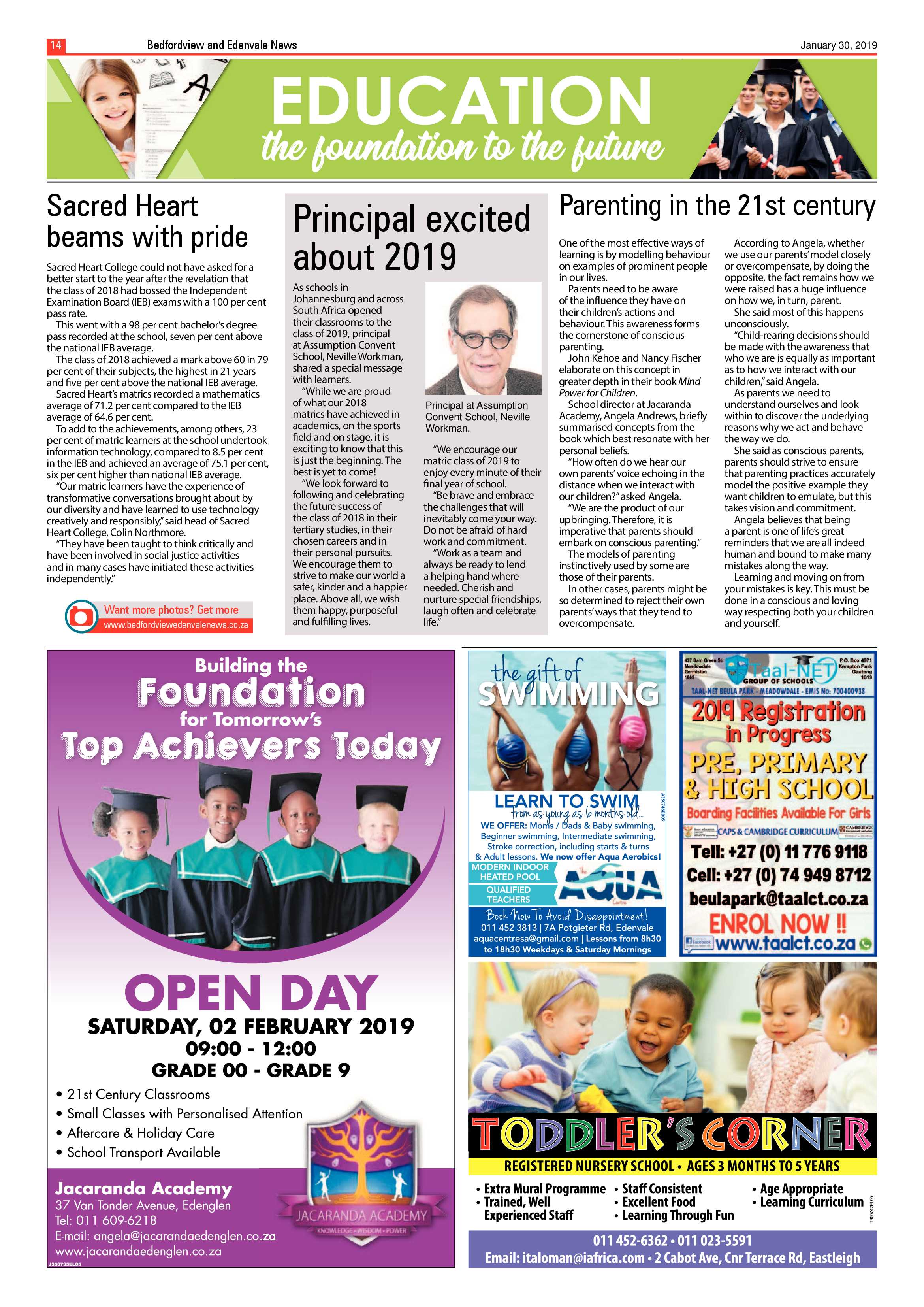 Bedfordview and Edenvale News 30 January 2019 page 14