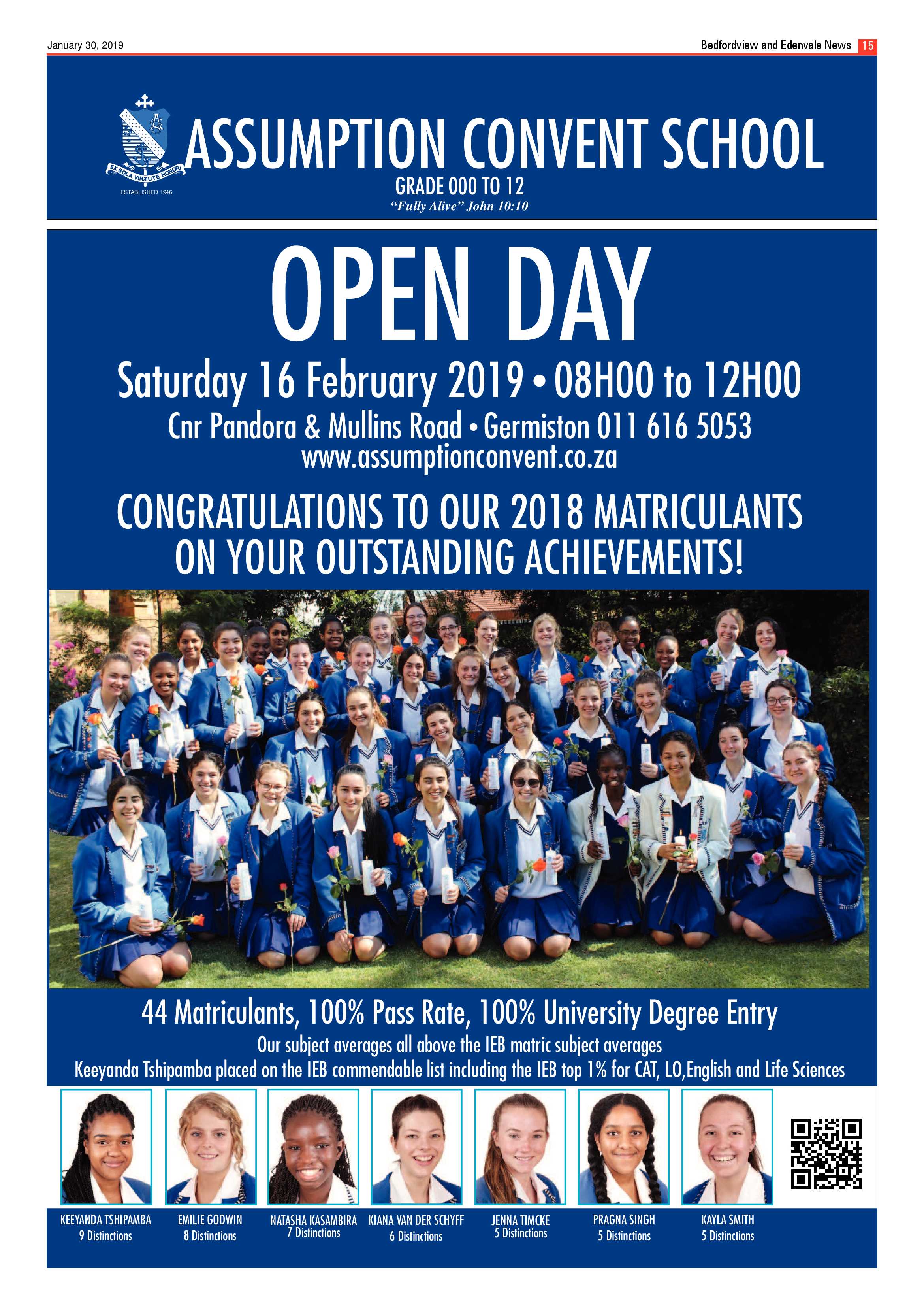 Bedfordview and Edenvale News 30 January 2019 page 15