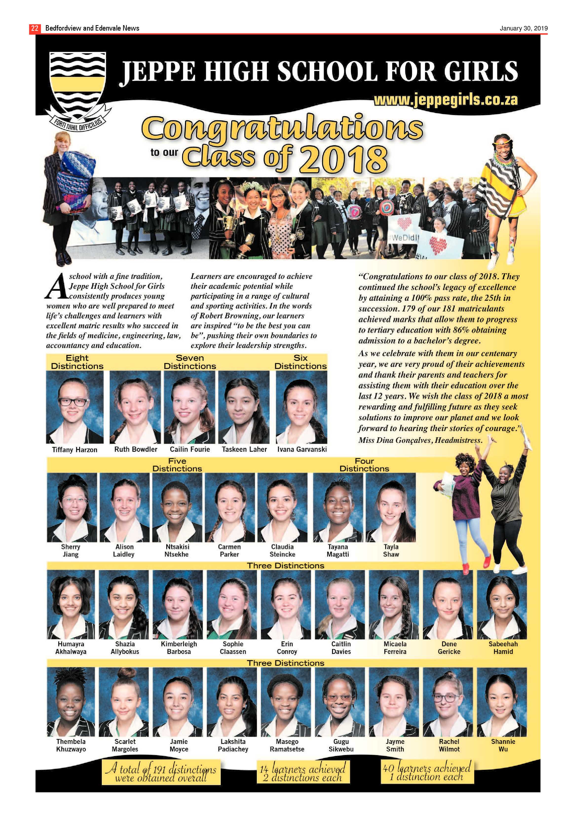 Bedfordview and Edenvale News 30 January 2019 page 22