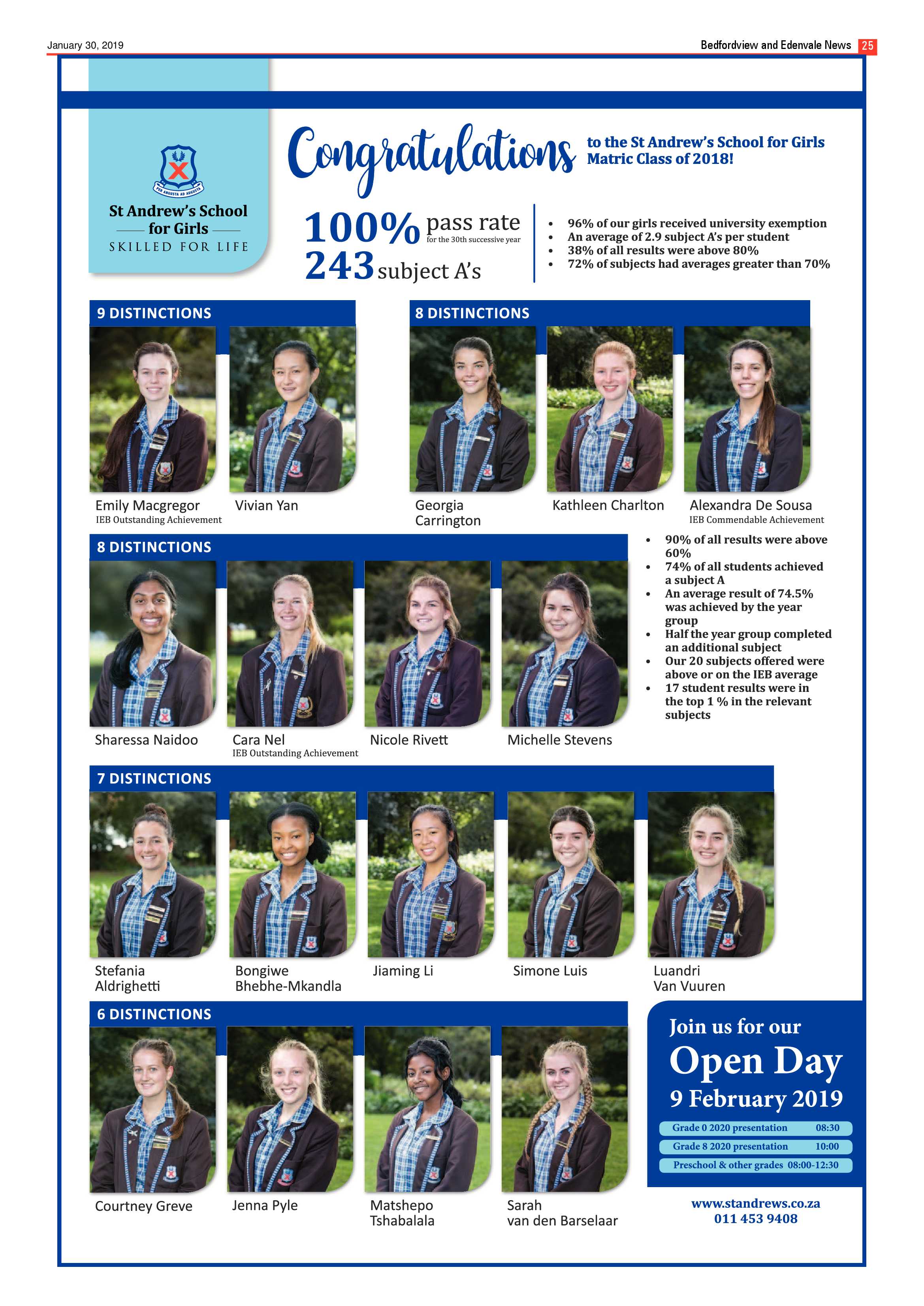 Bedfordview and Edenvale News 30 January 2019 page 25