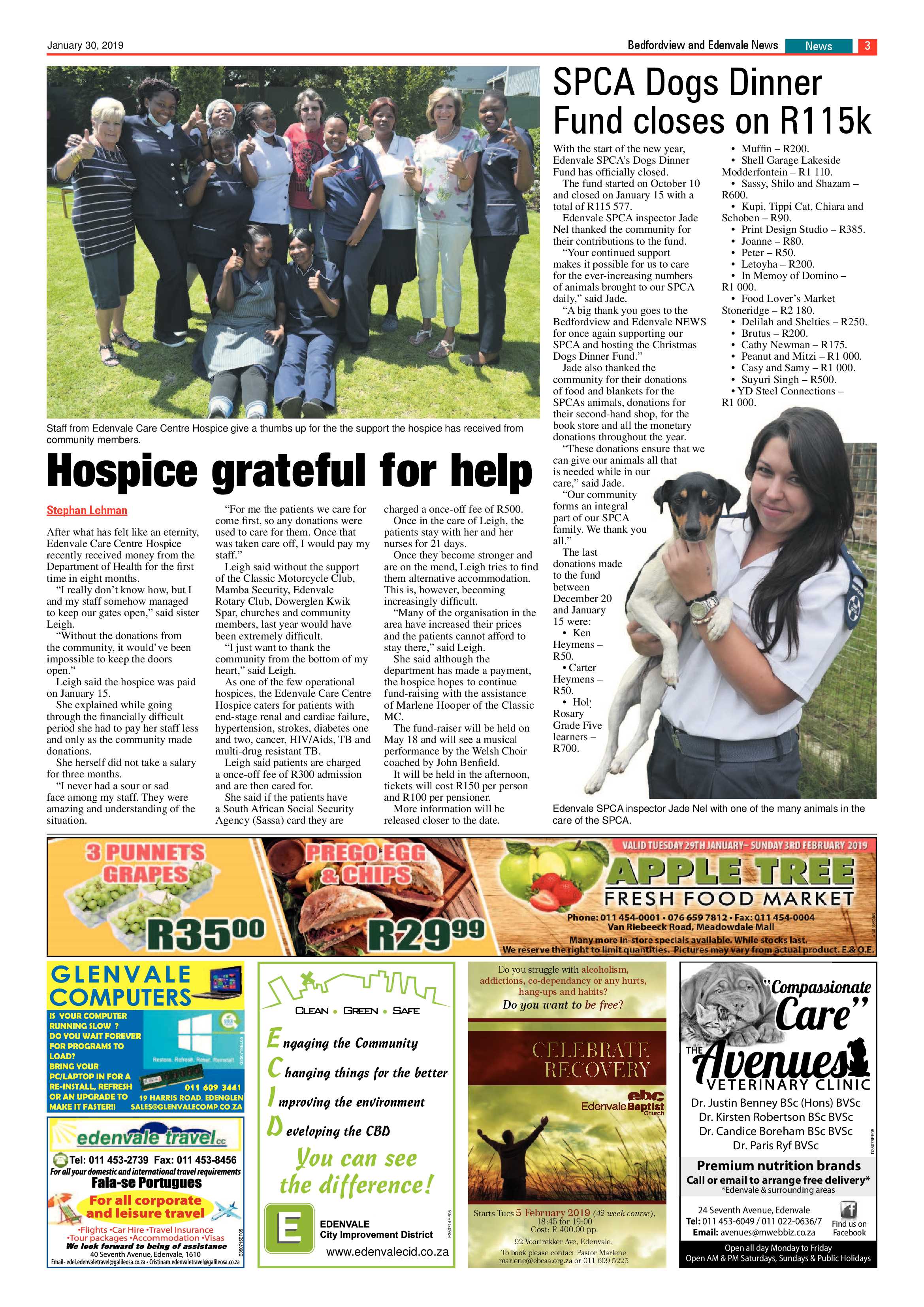 Bedfordview and Edenvale News 30 January 2019 page 3