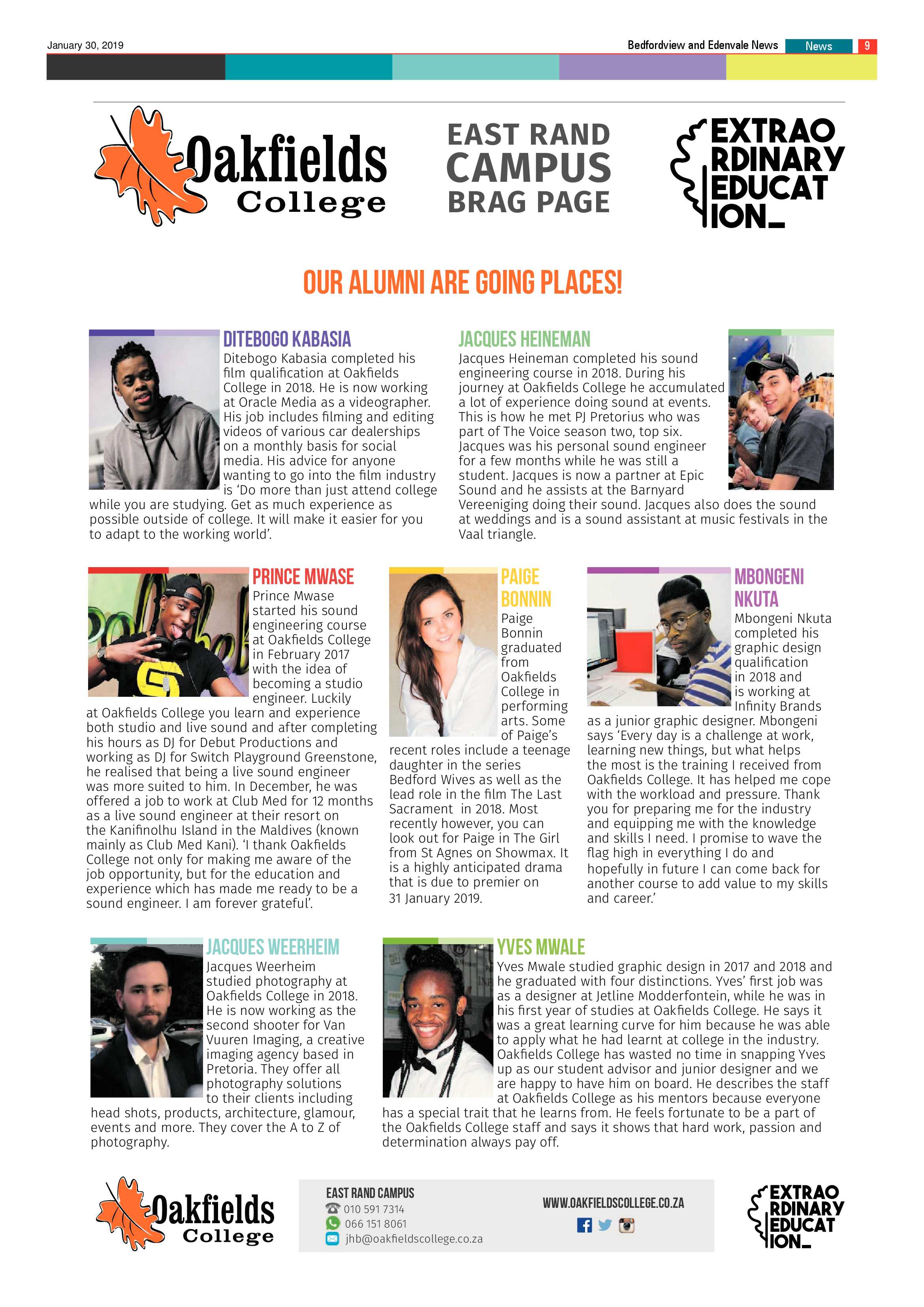 Bedfordview and Edenvale News 30 January 2019 page 9
