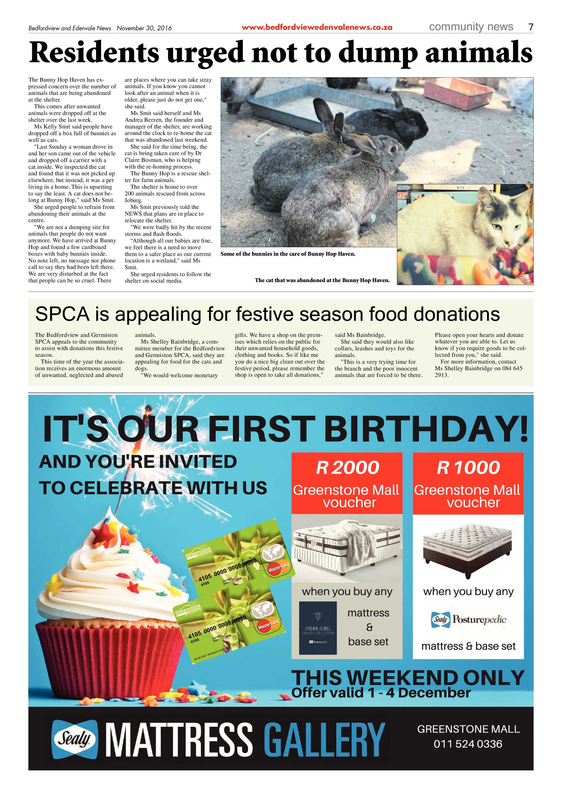 Bedfordview and Edenvale News 30 November 2016 page 7