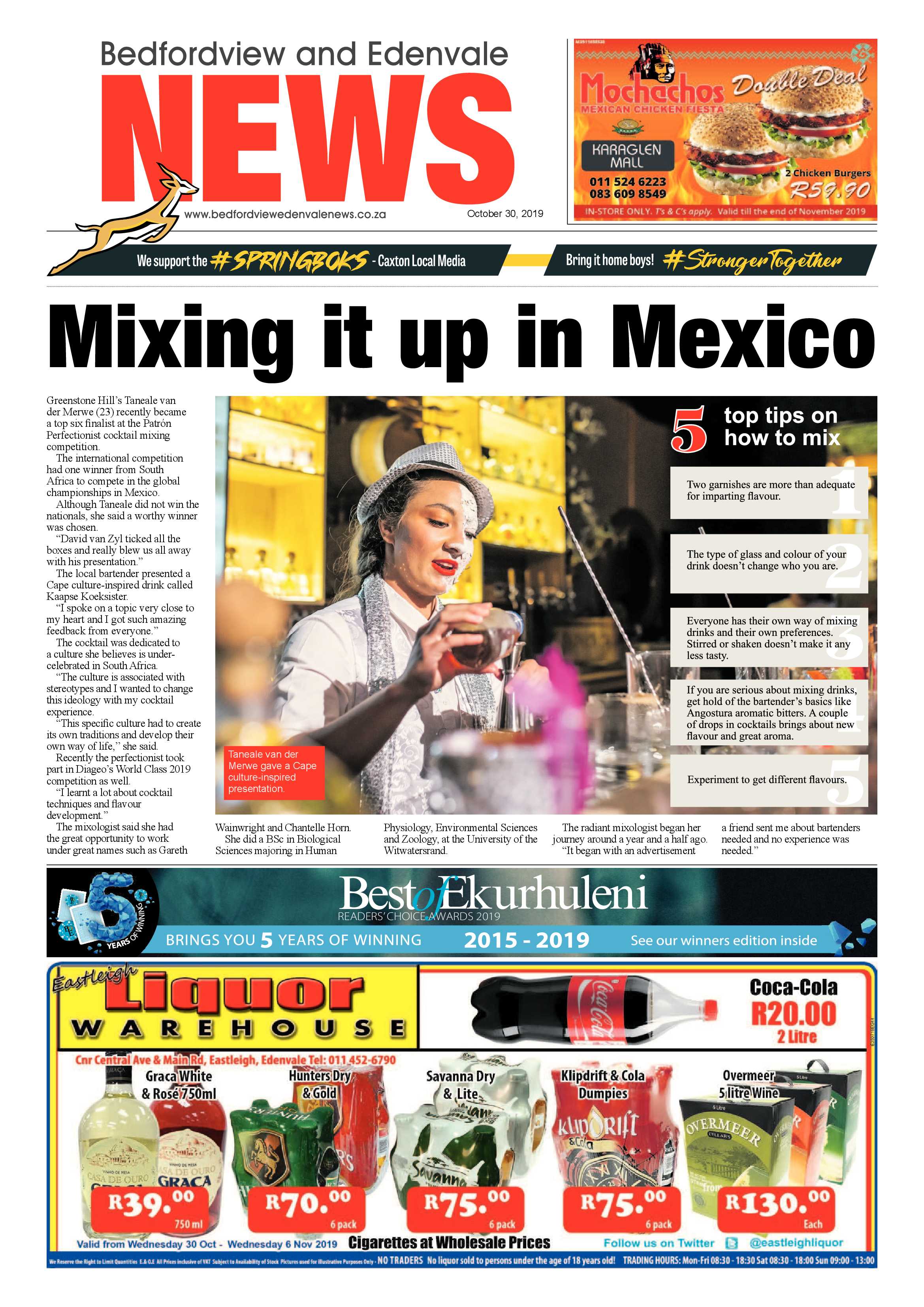 Bedfordview and Edenvale News 30 October 2019 page 1