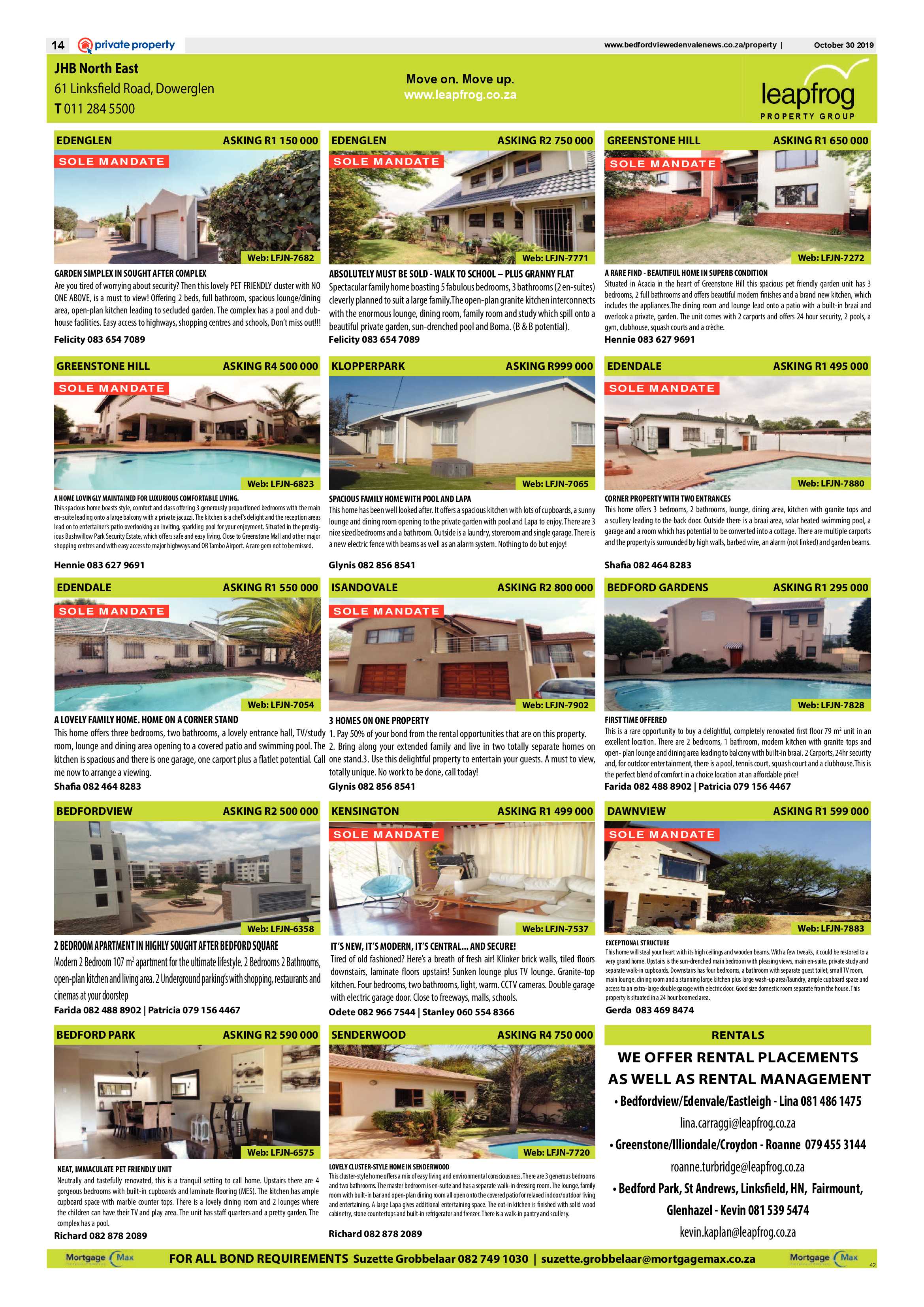Bedfordview and Edenvale News 30 October 2019 page 14