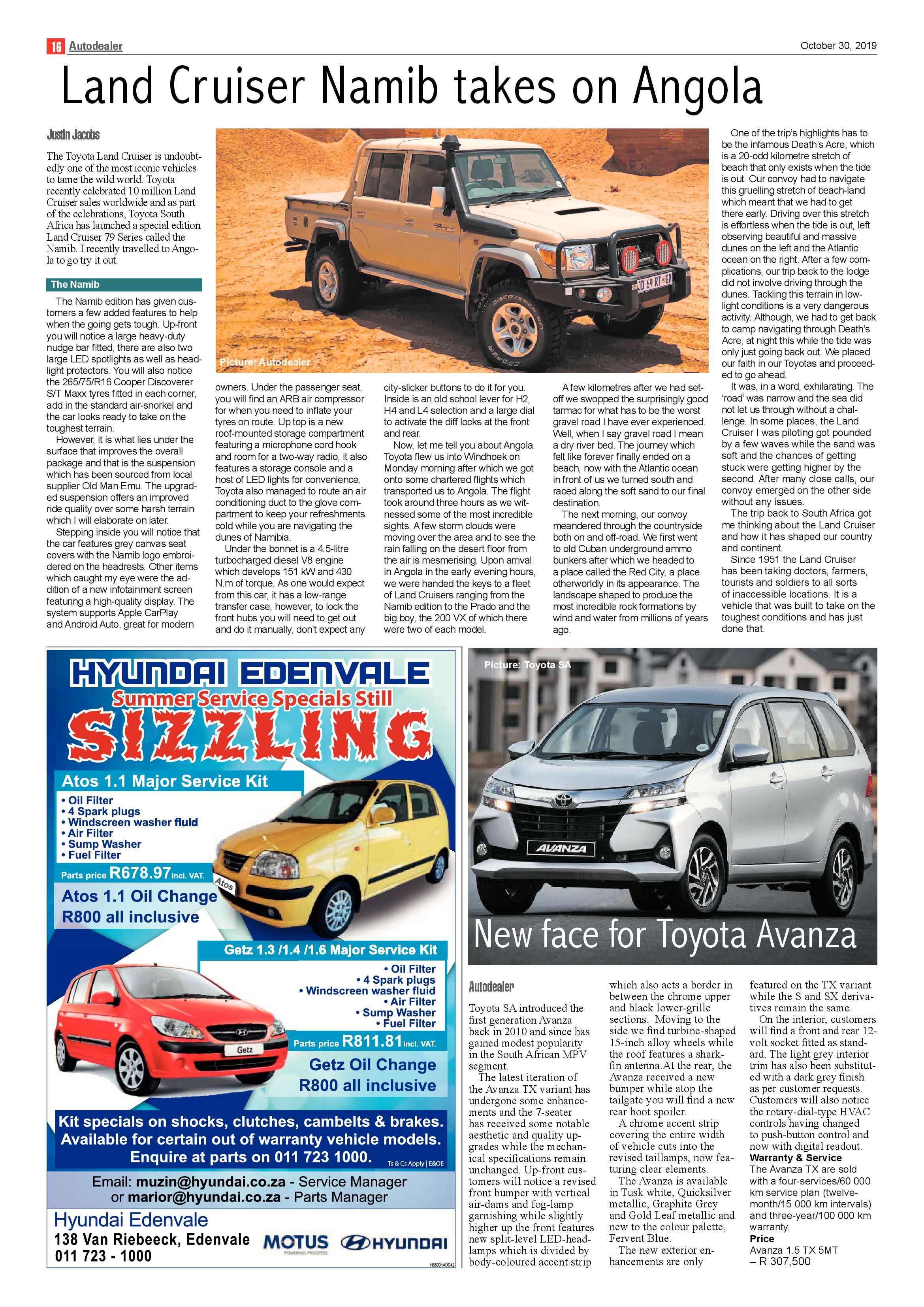 Bedfordview and Edenvale News 30 October 2019 page 16