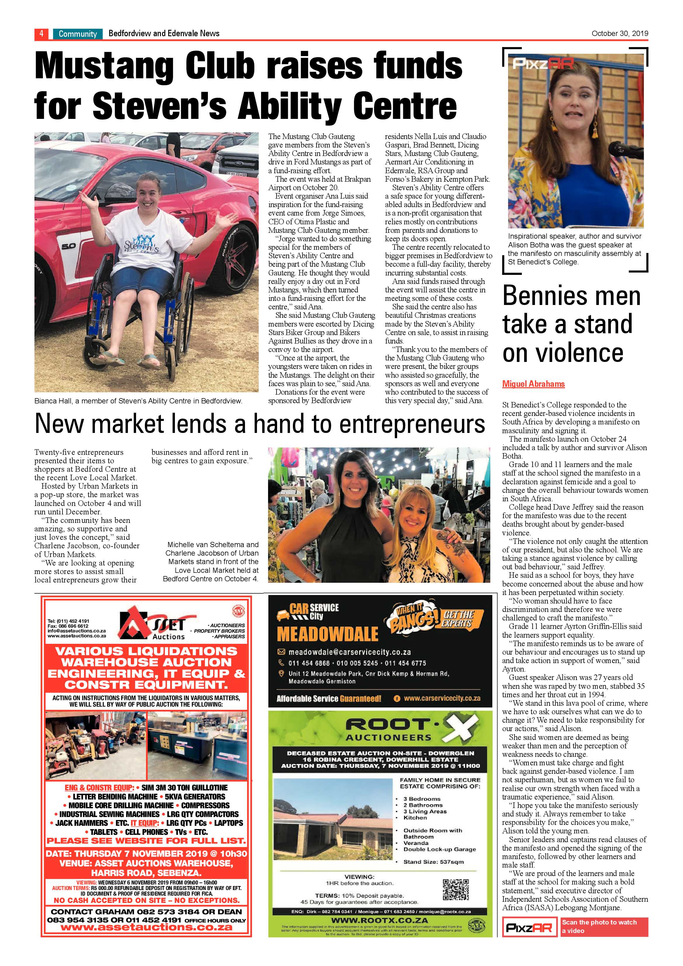 Bedfordview and Edenvale News 30 October 2019 page 4