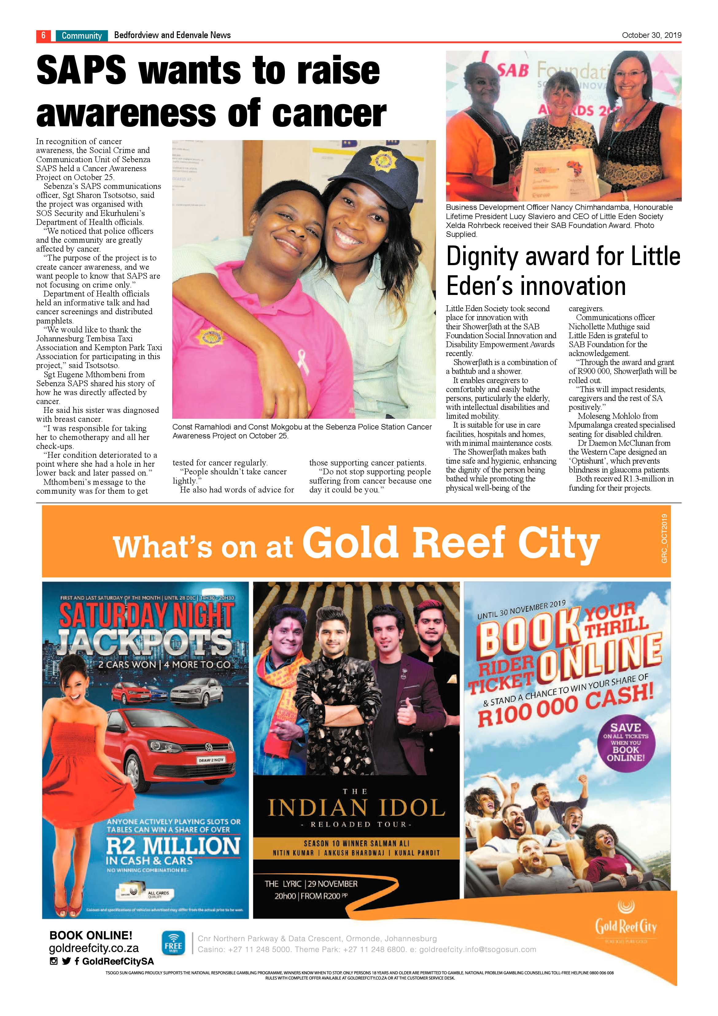 Bedfordview and Edenvale News 30 October 2019 page 6