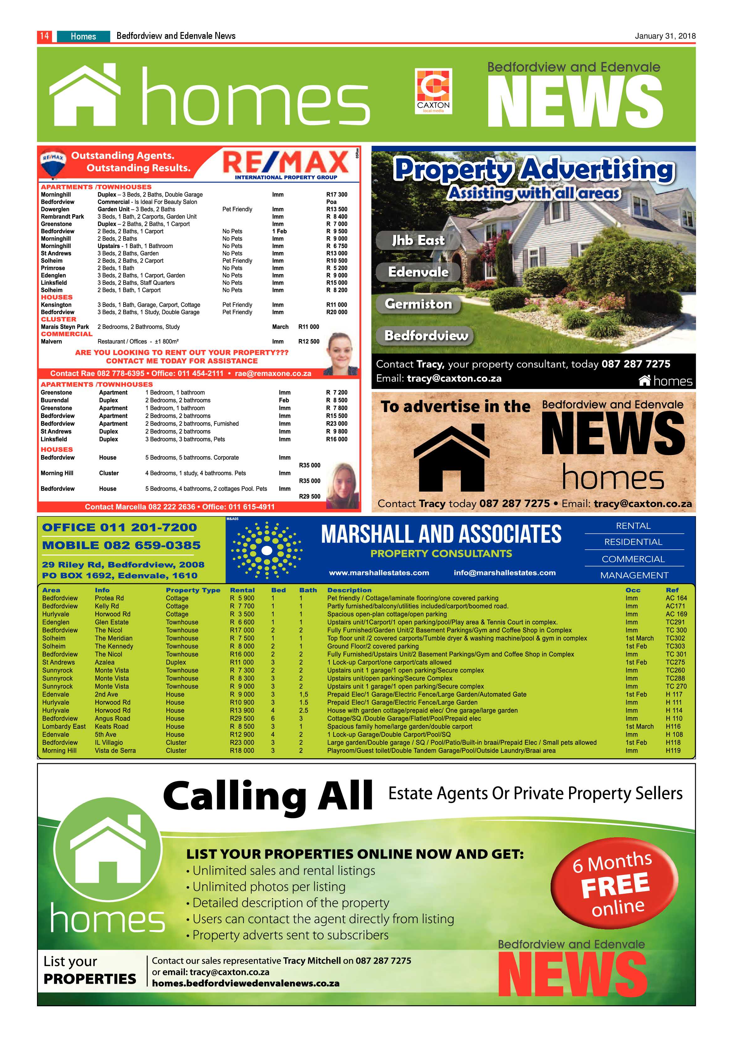 Bedfordview and Edenvale News 31 January 2018 page 14