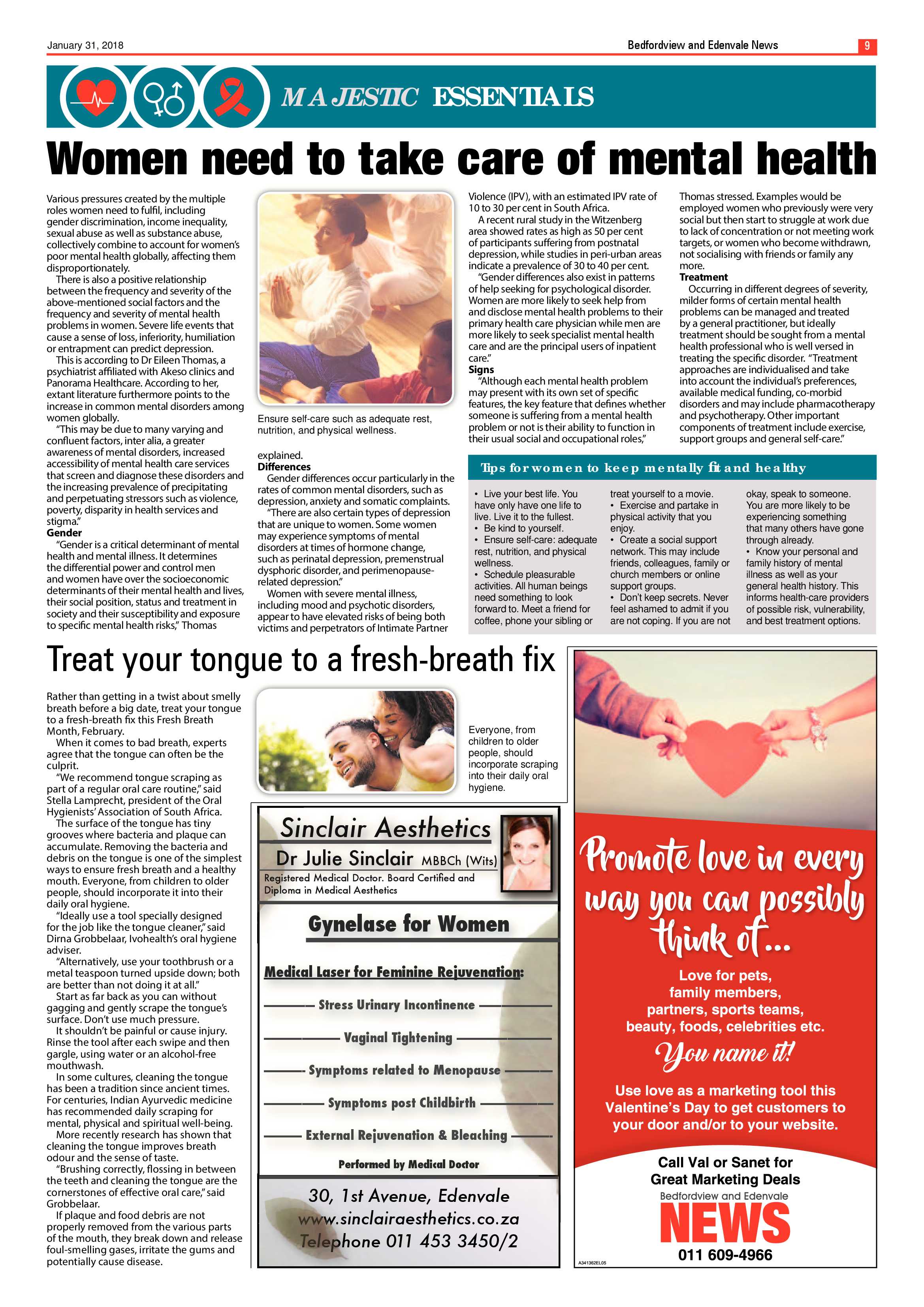 Bedfordview and Edenvale News 31 January 2018 page 9
