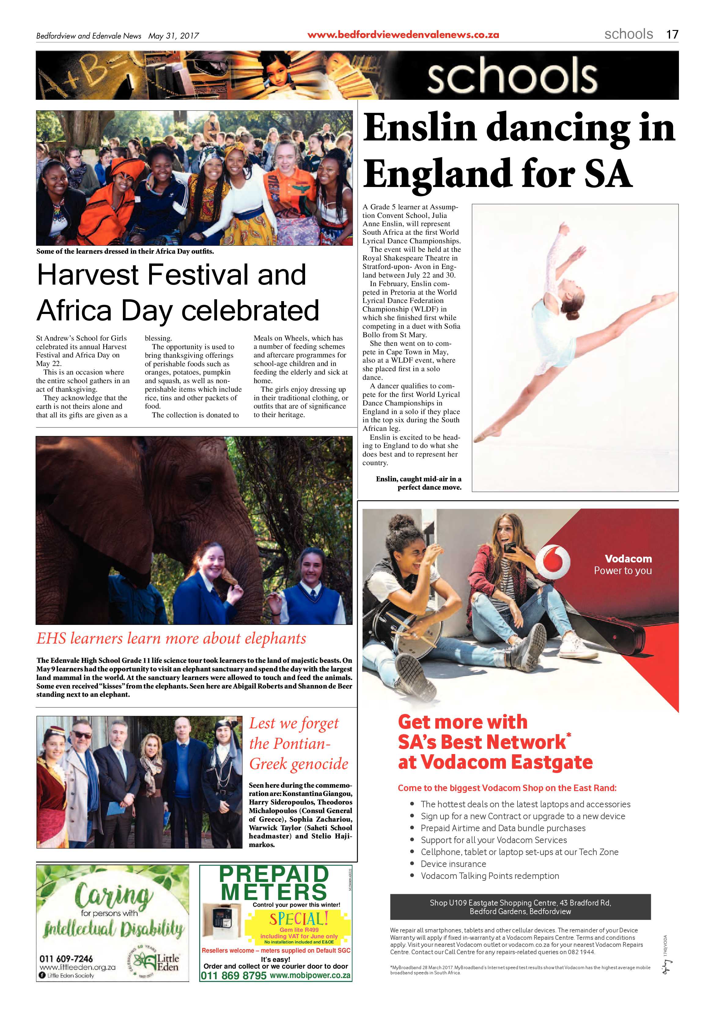 Bedfordview and Edenvale News 31 May 2017 page 17