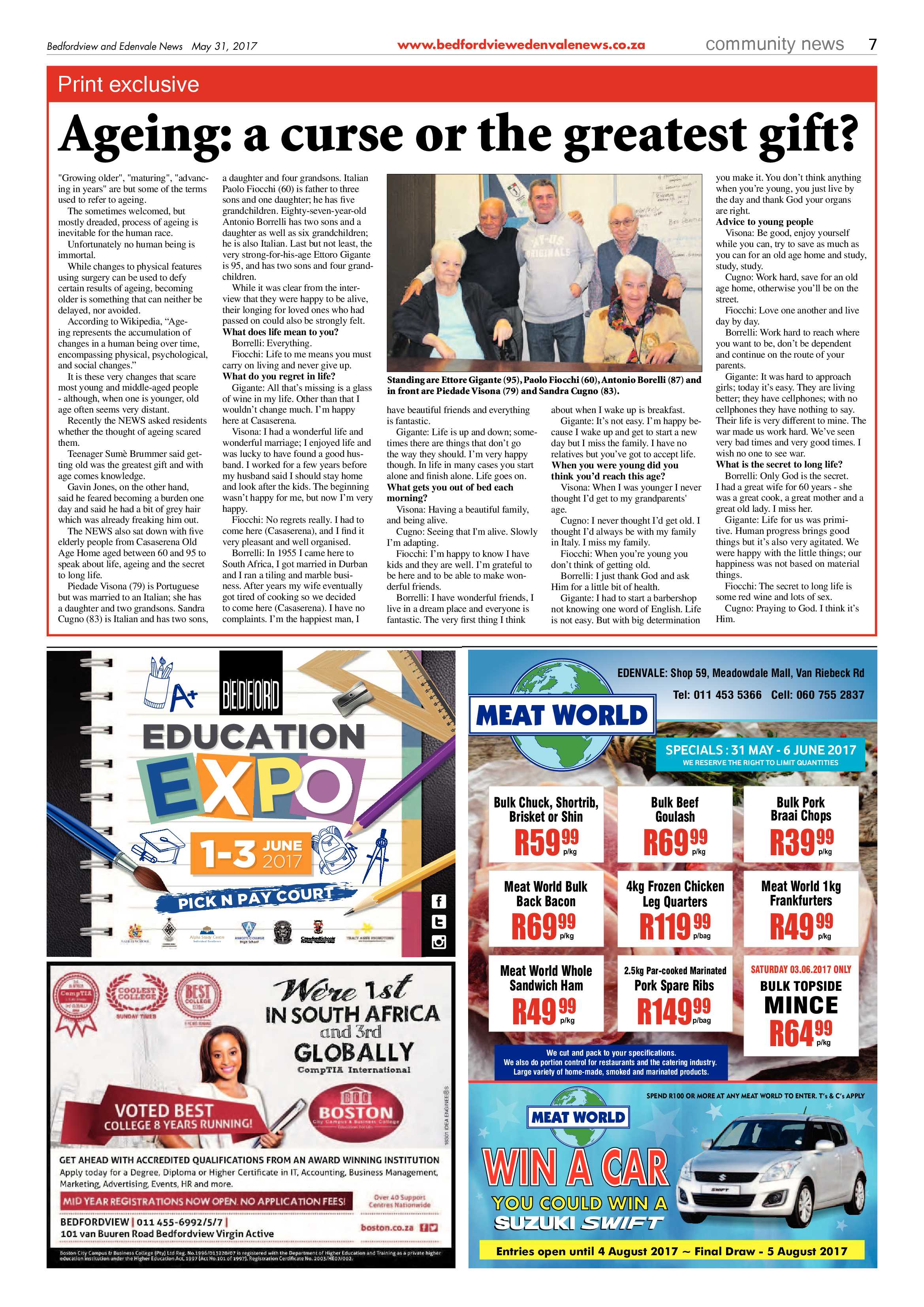 Bedfordview and Edenvale News 31 May 2017 page 7