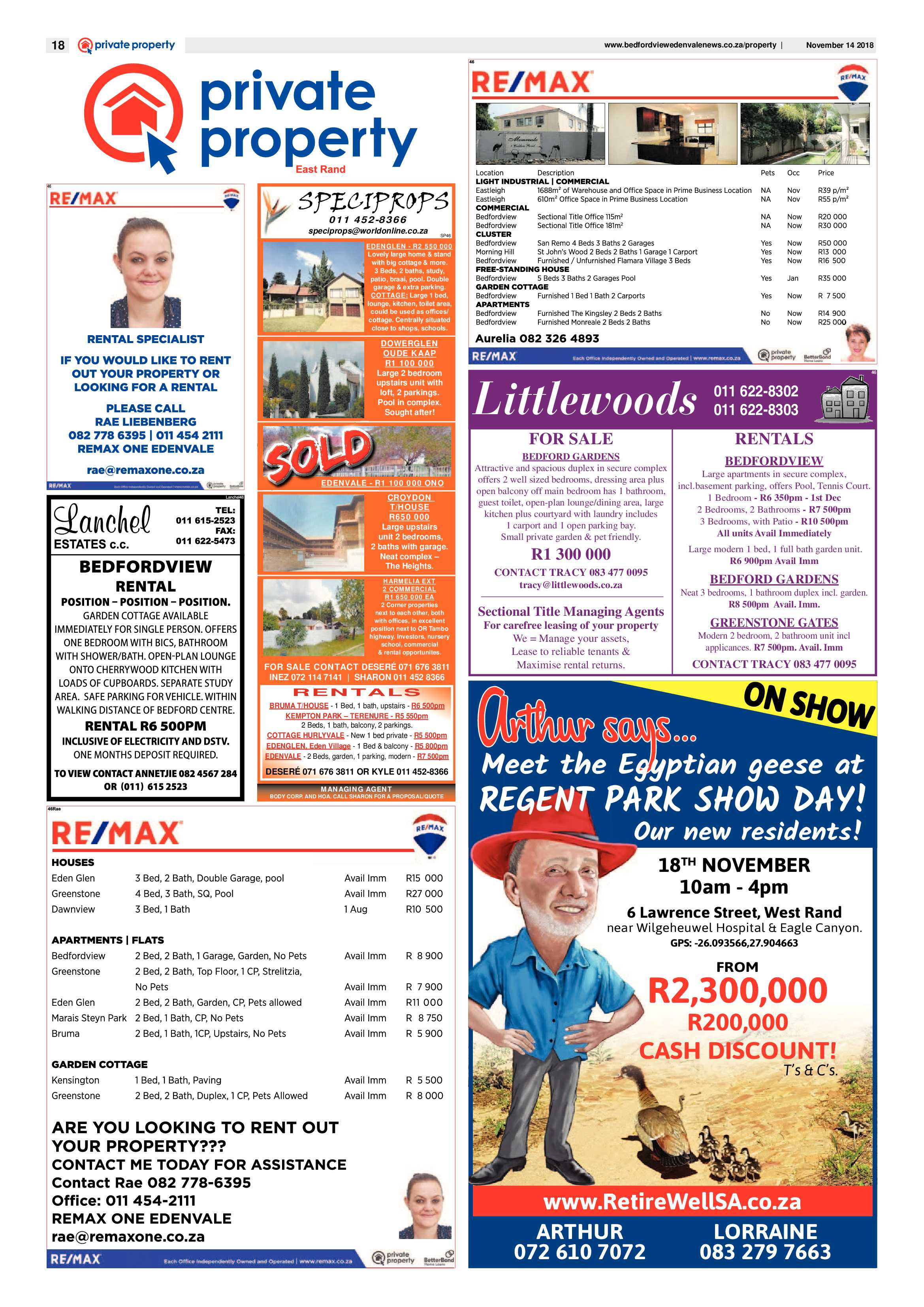 Bedfordview and Edenvale news 14 November 2018 page 18