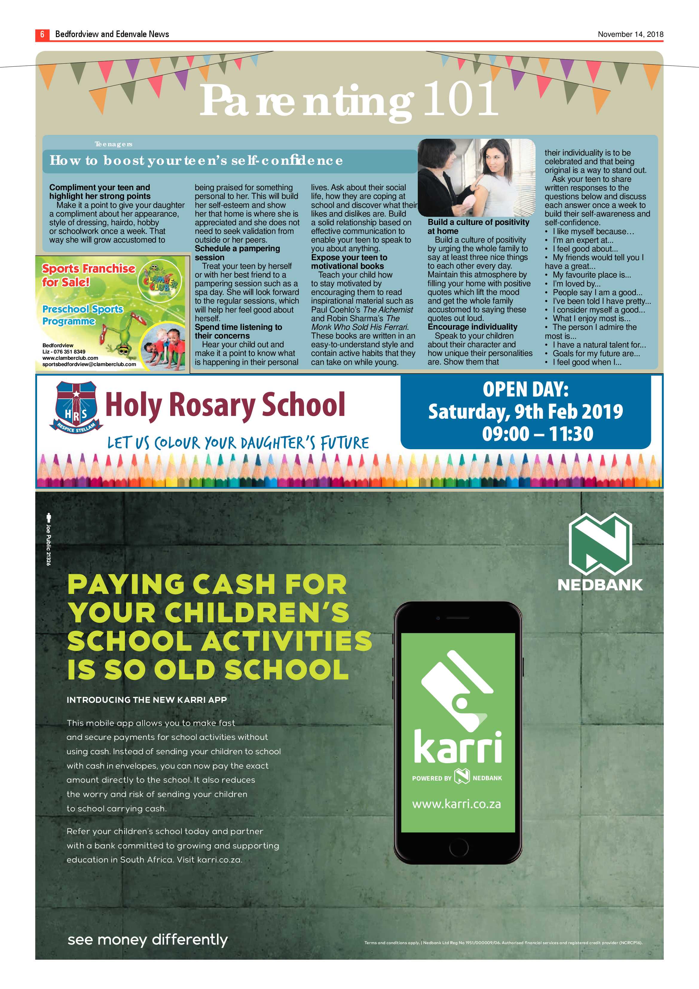 Bedfordview and Edenvale news 14 November 2018 page 6
