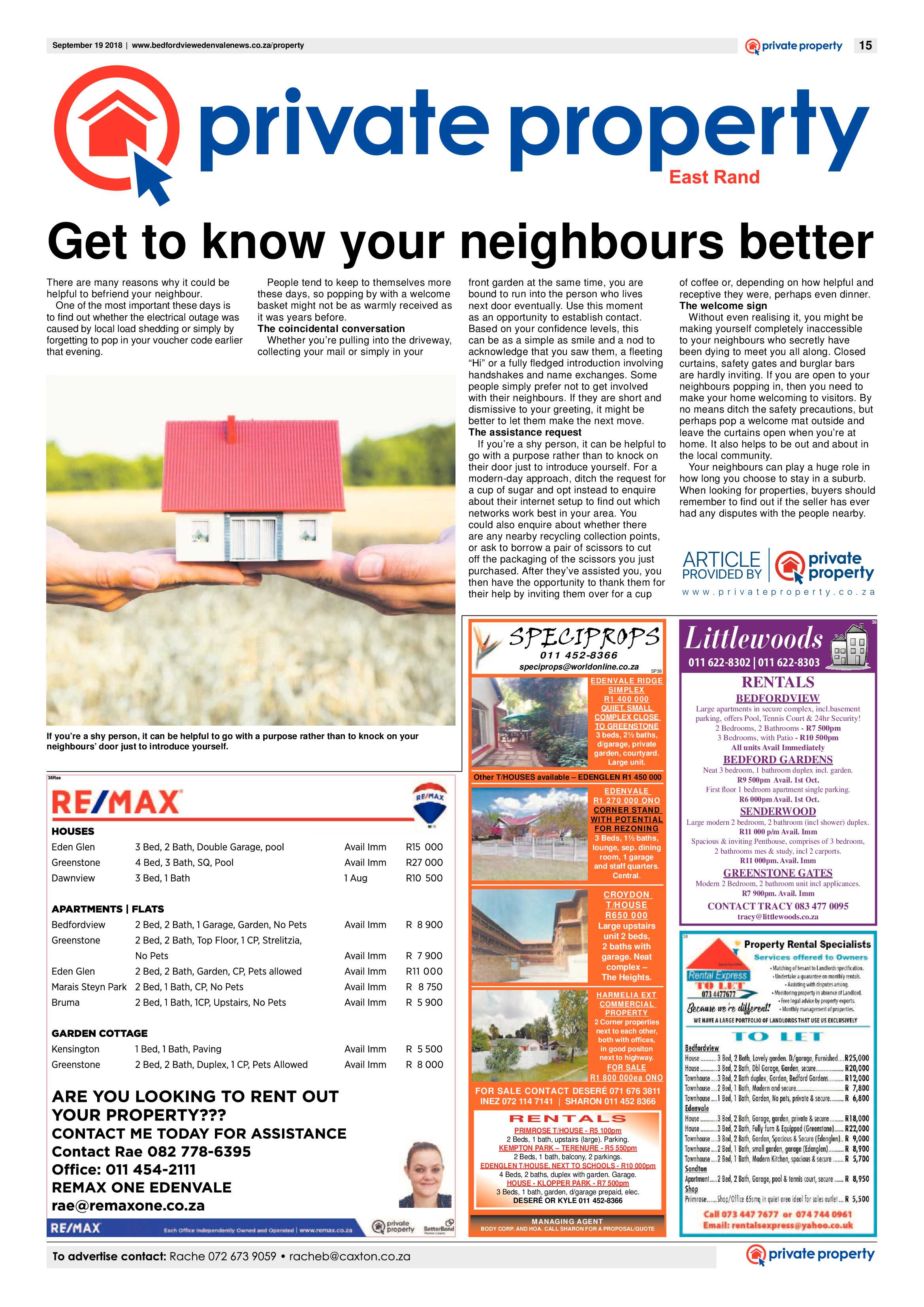 Bedfordview and Edenvale news 19 September 2018 page 15