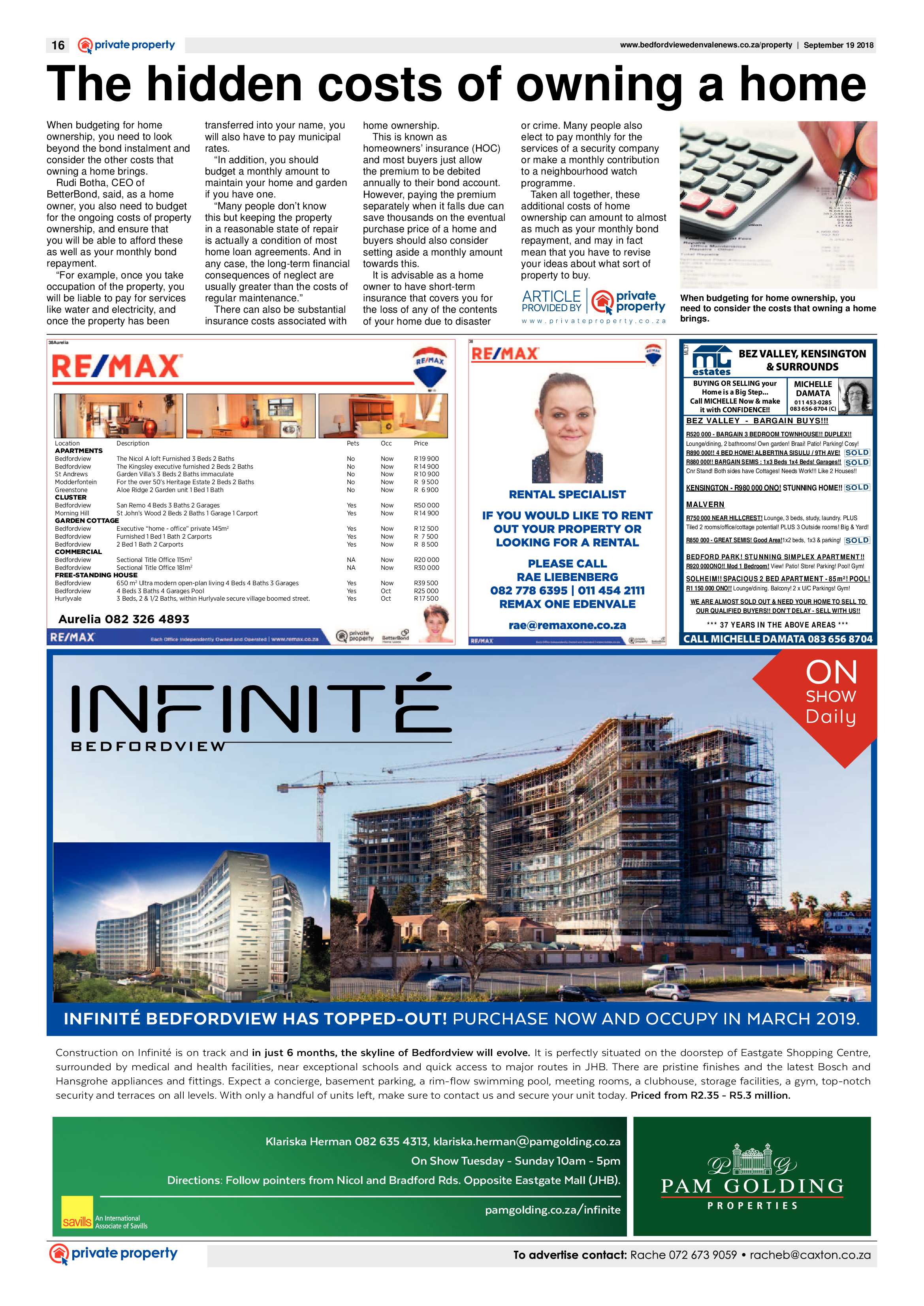 Bedfordview and Edenvale news 19 September 2018 page 16
