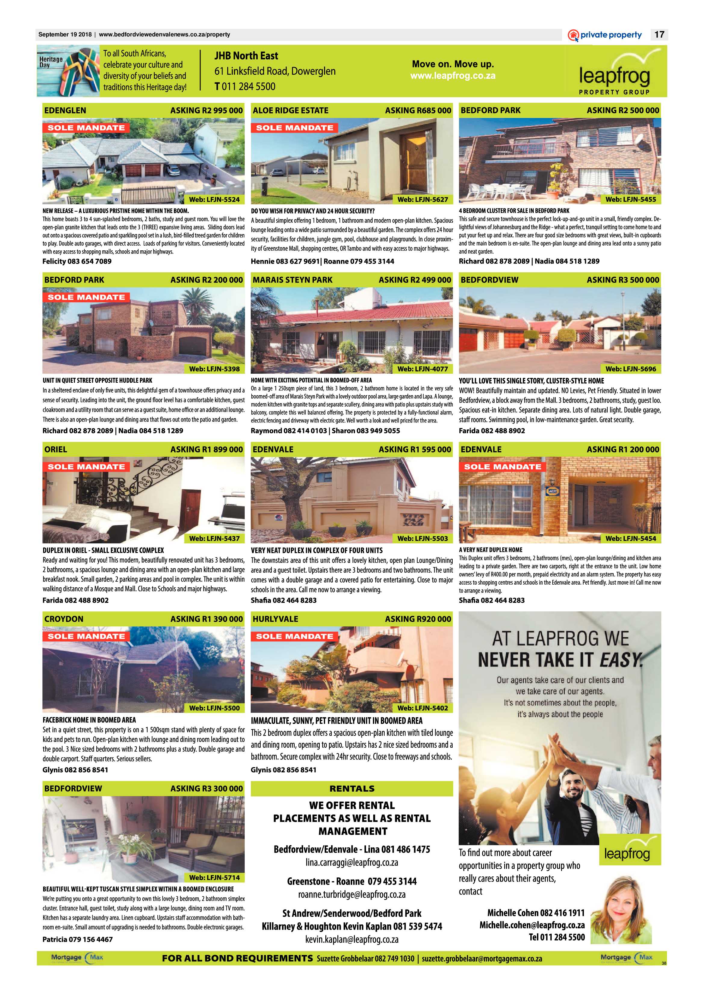 Bedfordview and Edenvale news 19 September 2018 page 17