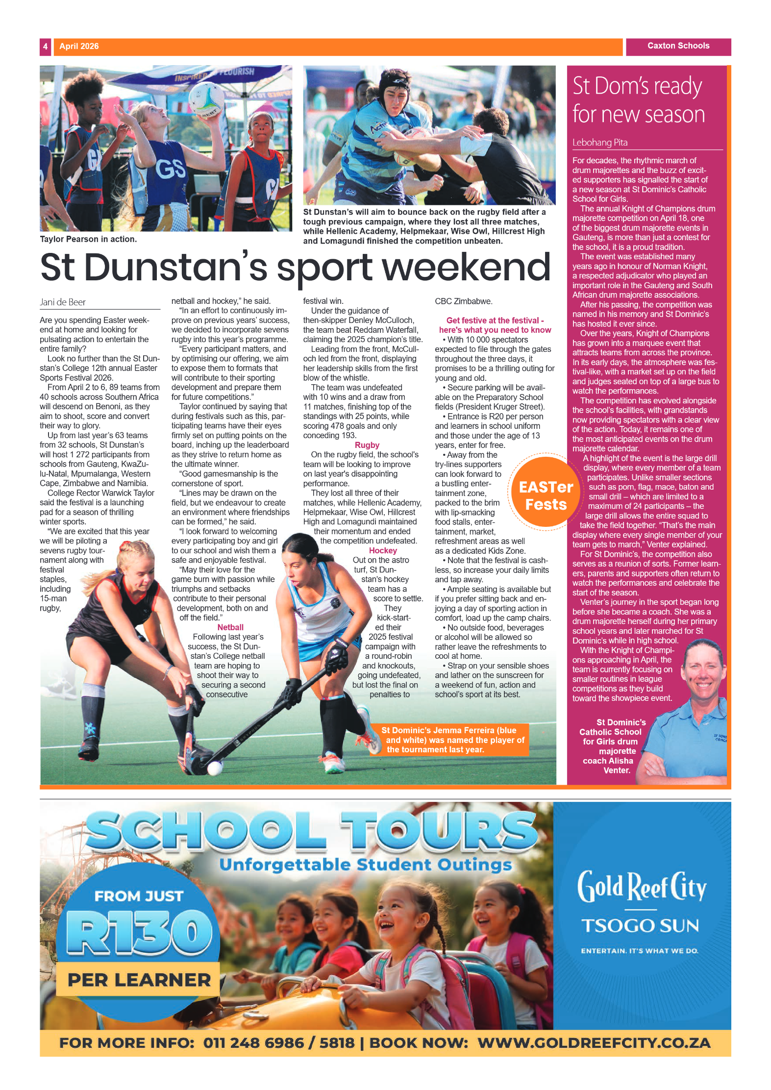 Caxton Schools – April 2026 page 4