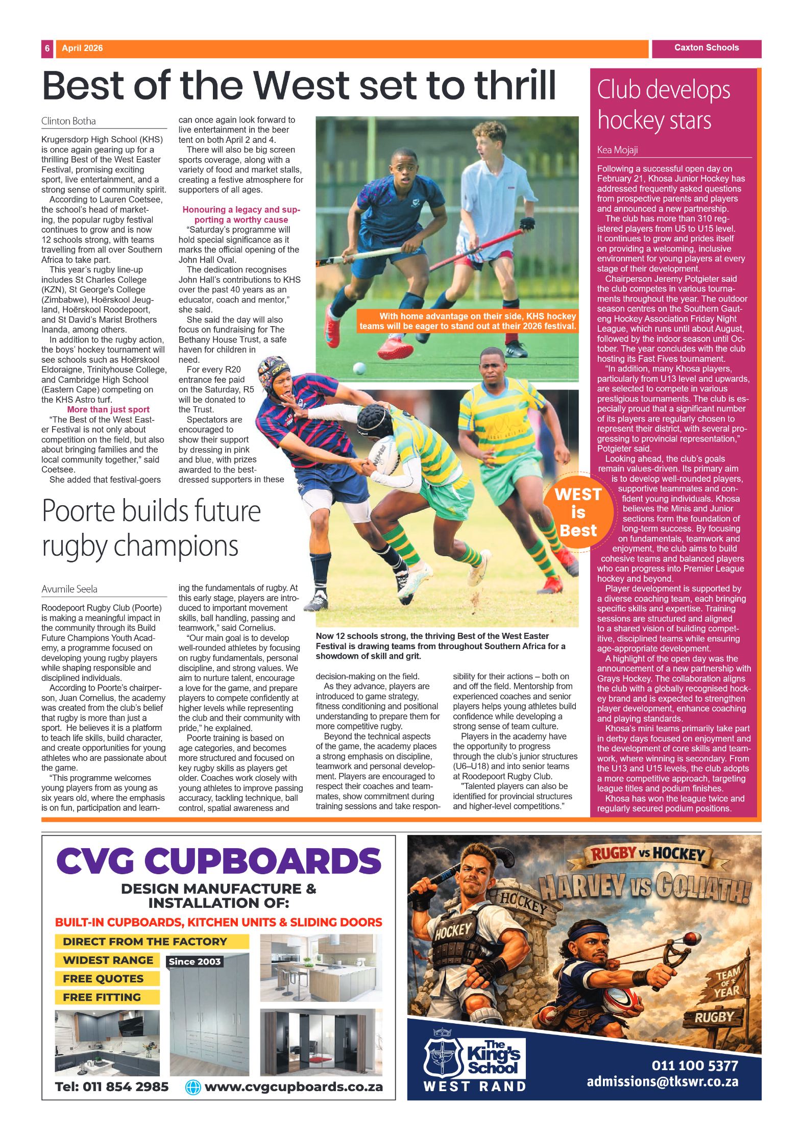 Caxton Schools – April 2026 page 6