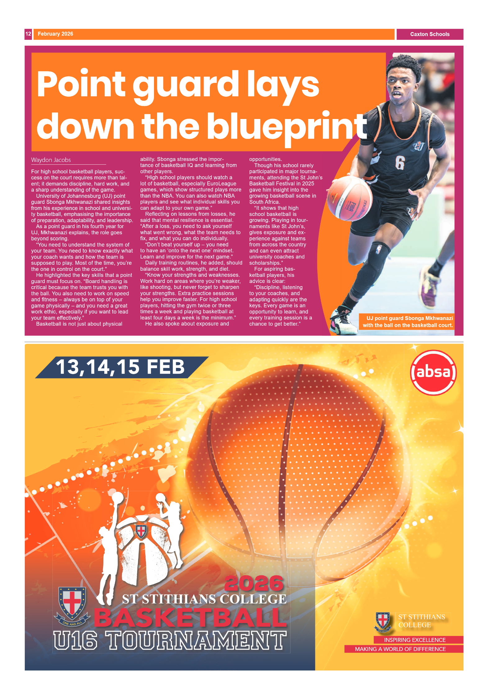 Caxton Schools – February 2026 – Volume 2 page 12