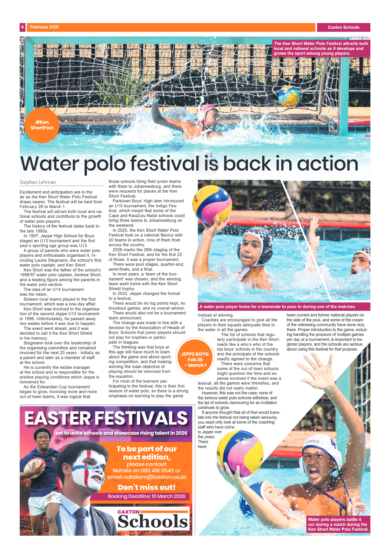 Caxton Schools – February 2026 – Volume 2 page 6