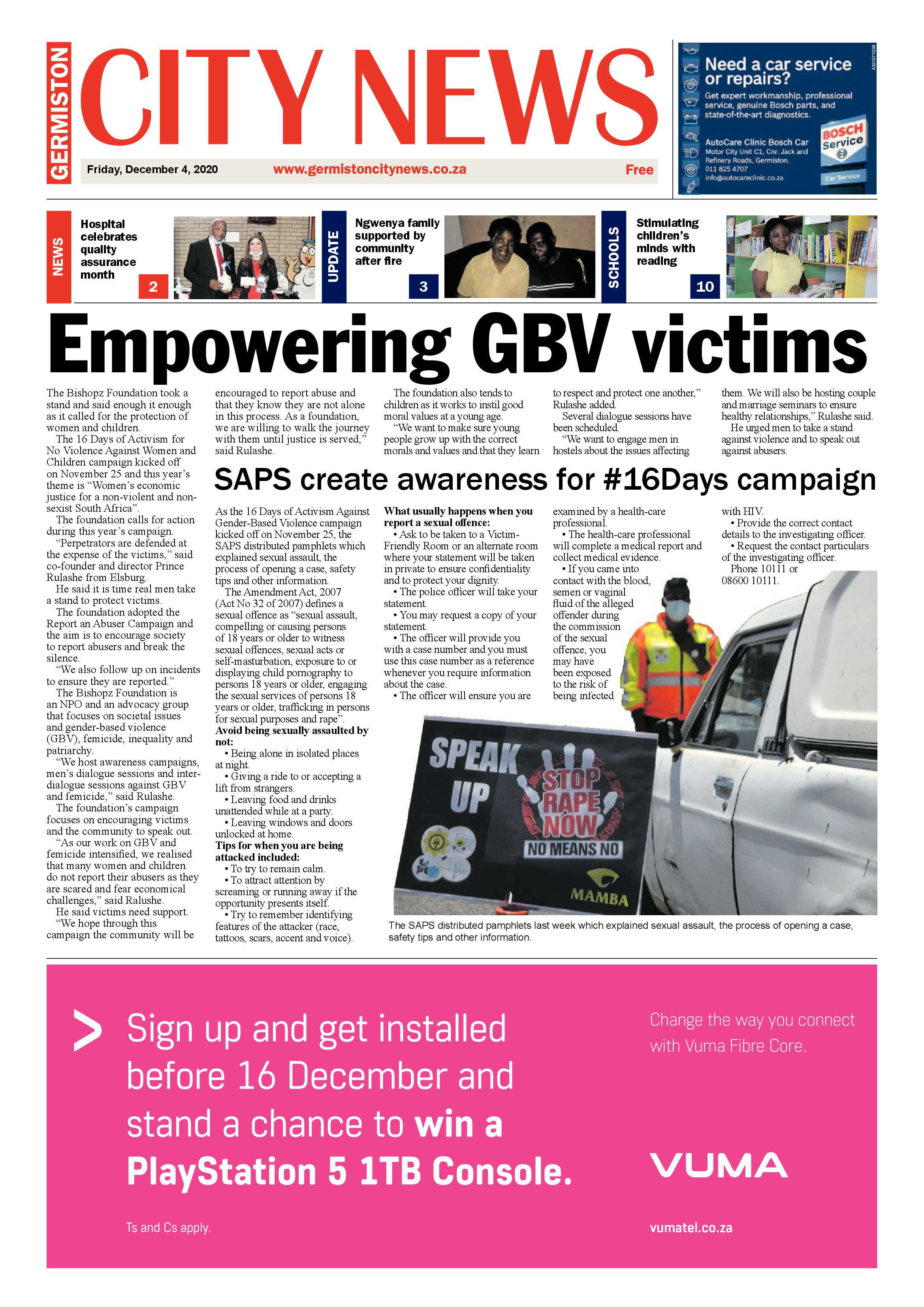 Germiston City News 02 December 2020 page 1